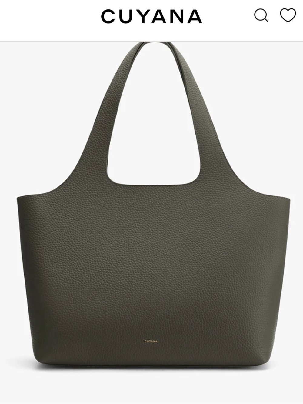 Cuyana Dark Olive System tote: Full Set